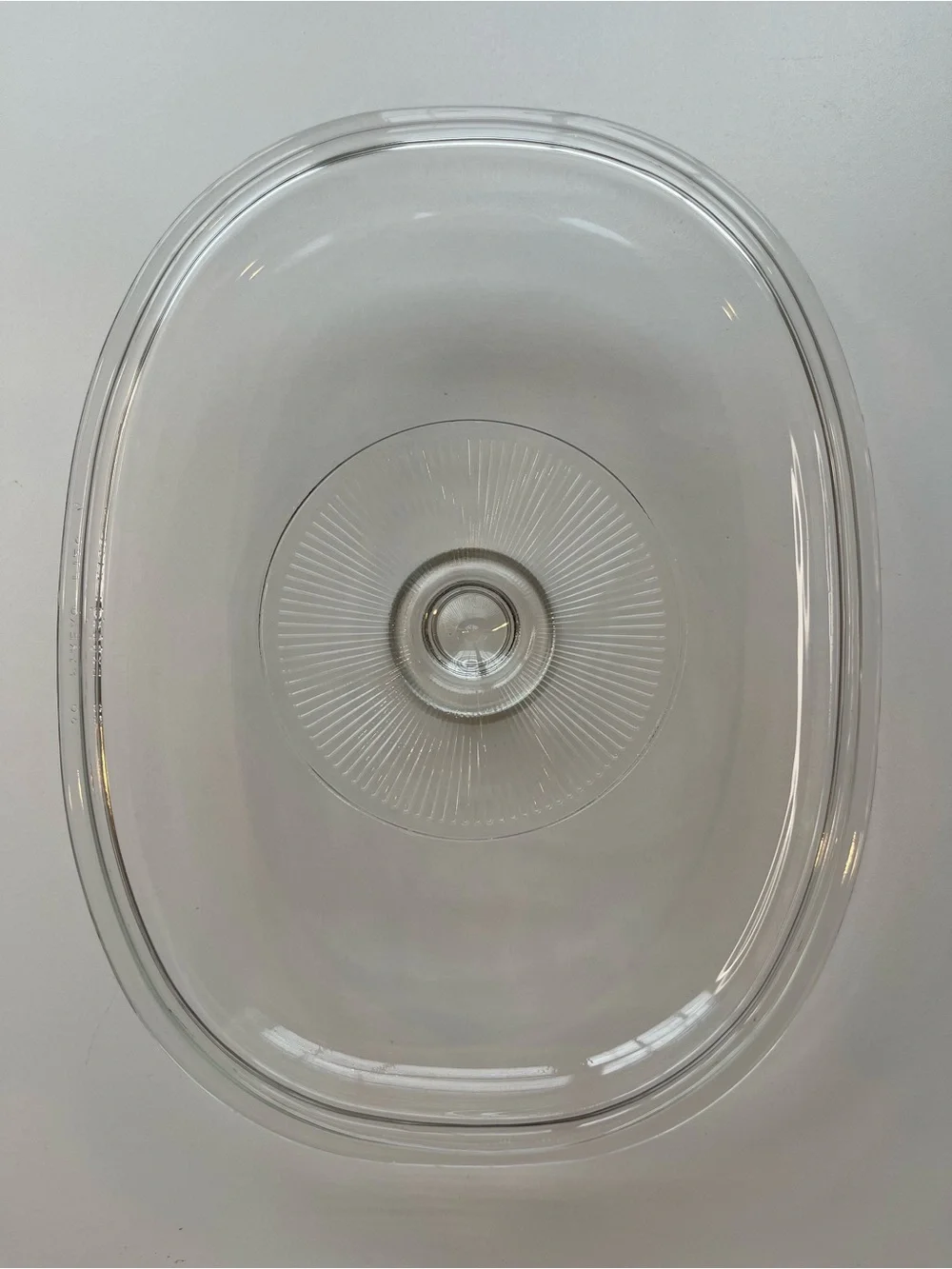 CorningWare F12C Clear Glass Saucepan Lid 1.5 Quart Casserole Cover Vintage